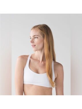 Lululemon Free To Be Bra (Wild) White size 8